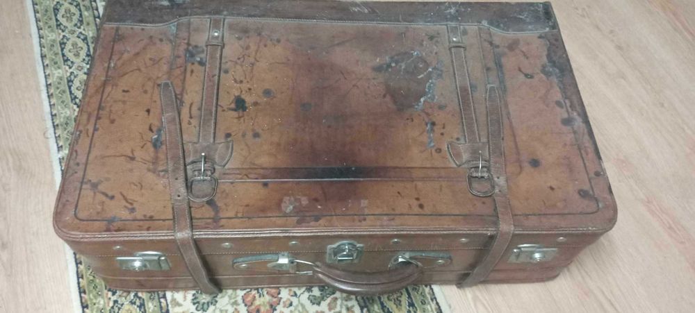 Mala de viagem em cabedal