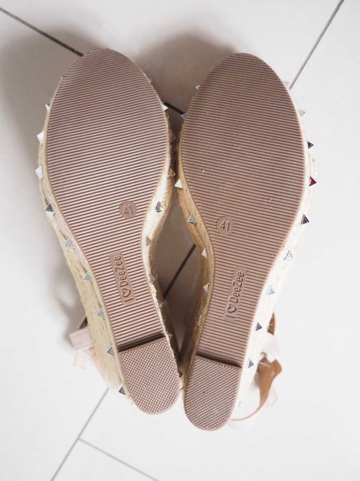 DeeZee sandały damskie pudrowy róż rozm. 41 wkł. 26 cm NOWE