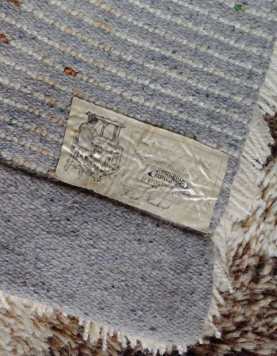 Skandynawski dywan wełniany Rya  Rug 150/90