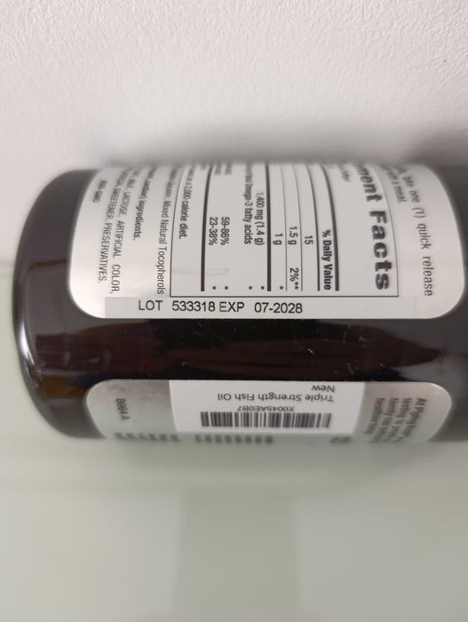 Triple Strength Fish Oil 1400 mg (Óleo de Peixe de Tripla Potência)