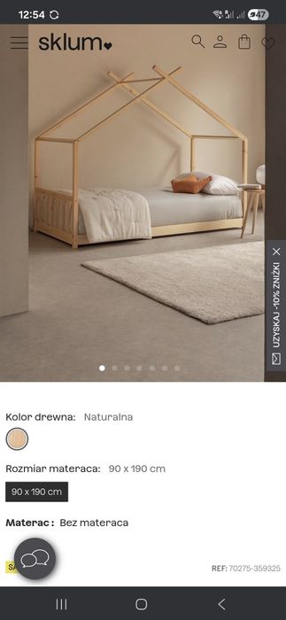 Łóżko dzieciece jak Maggie sklum