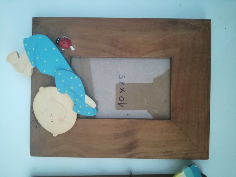 Conjunto 2 molduras + quadro criança