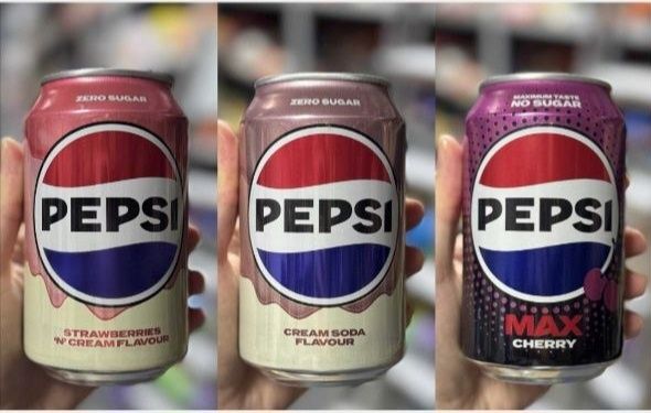 Газований напій Pepsi без цукру Крем сода 3 види 330 мл Польща гурт опт