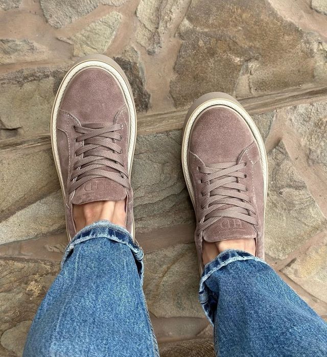 Замшеві кеди (колір мокко) 40