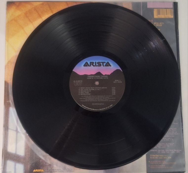 Thomson Twins.  Here's to Futur Days. Winyl USA 1985 r.