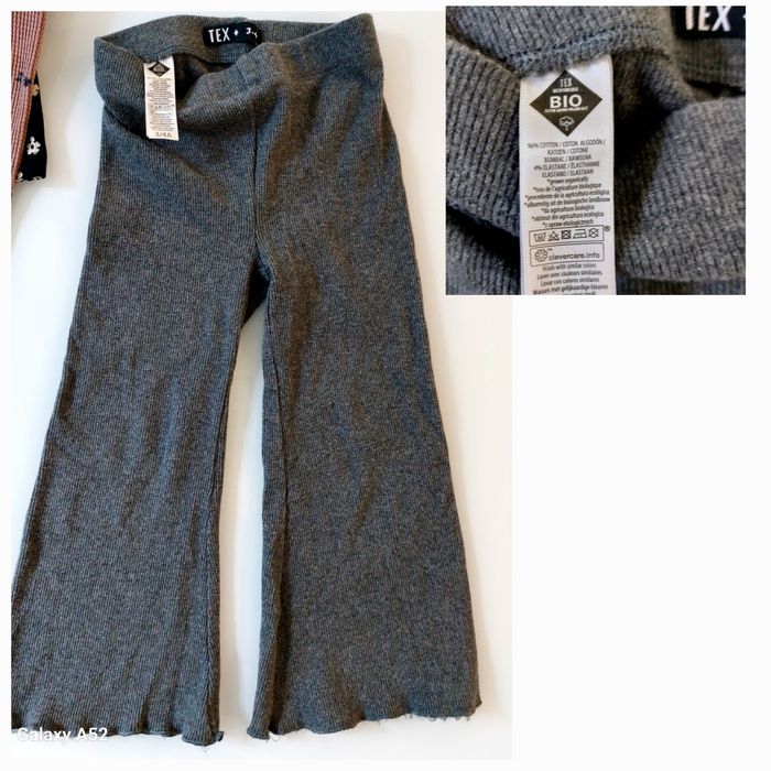 дитячі і легінси/штани з  квітковим принтом від бренду Zara.