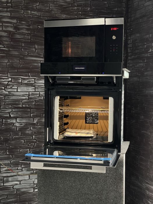 2025рік!Комплект Духова шафа з пароваркою+Мікрохвильовка Siemens Новий