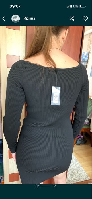 Продам чорну сукню в рубчик Primark
