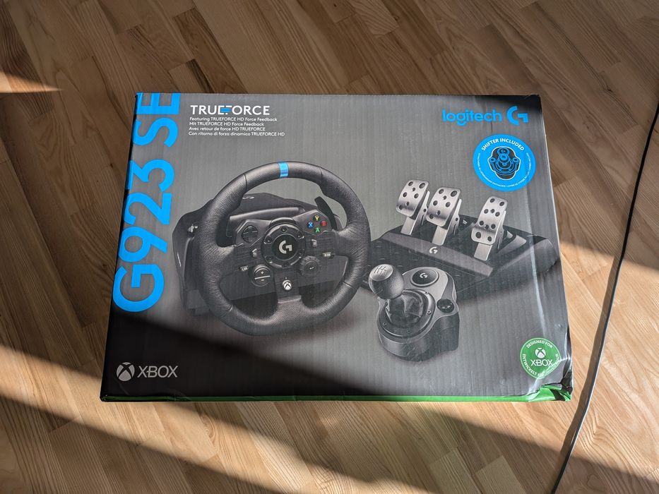 Logitech g923 SE + shifter + pedały, bardzo dobry stan