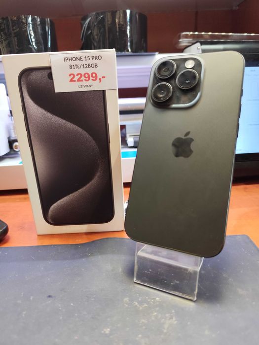 Iphone 15 PRO 81%/128GB Black Titanium