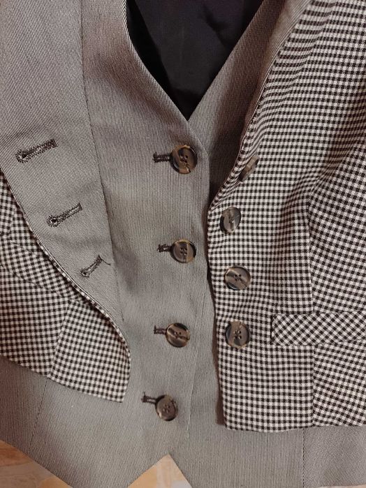 (36/S) Heine/ Wytworna, biznesowa kamizelka garniturowa z Londynu