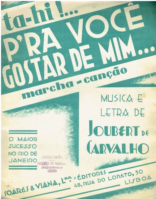 8016 - Partitura P'rà Você Gostar de Mim Marcha