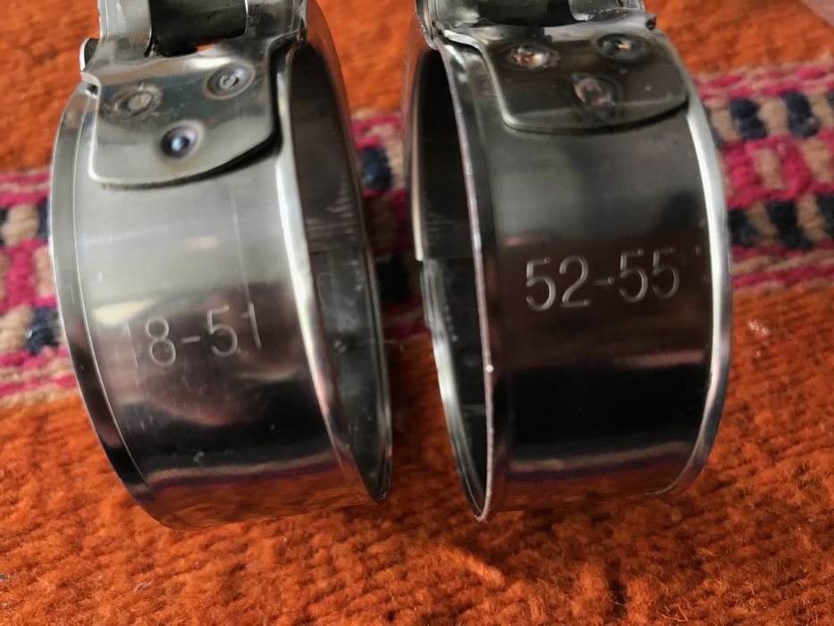 Bracadeiras tubagens auto 55mm