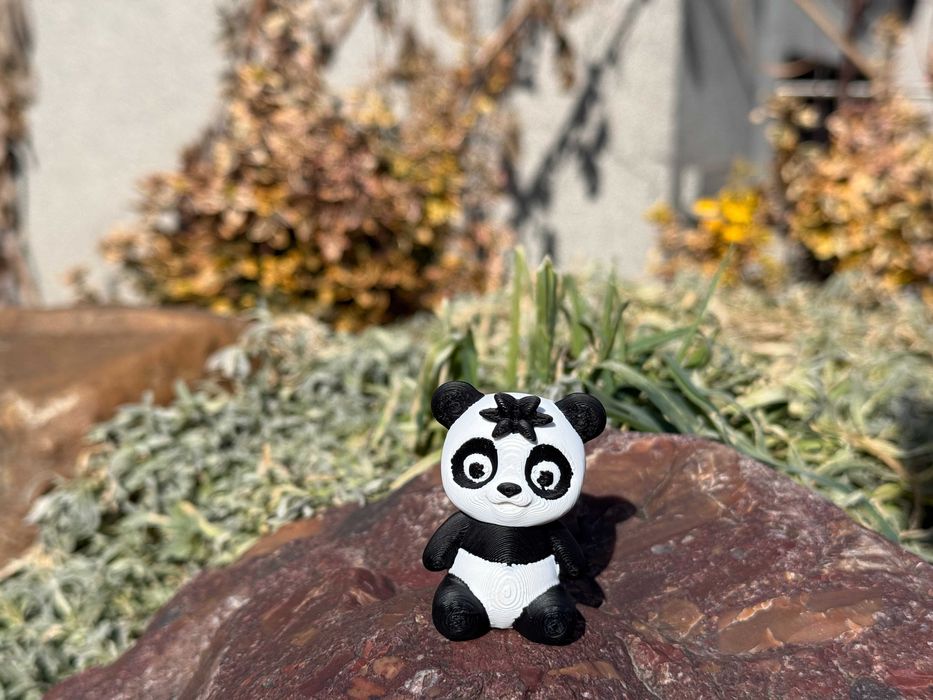 Mini Panda Baby 3D – urocza, ruchoma figurka w słodkiej odsłonie