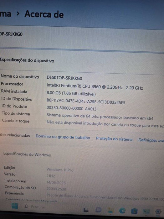 Lenovo B590 processador intel B960 2,2ghz