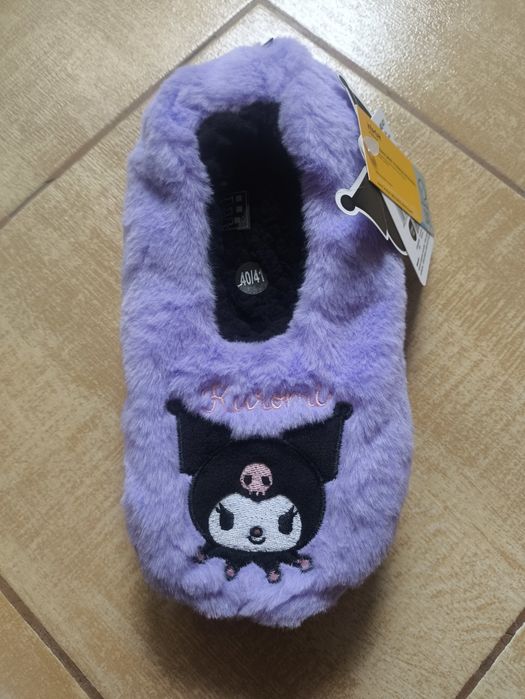 NOWE śliczne trepki Kuromi r.40-41 wypadają na 39-40 kapcie papcie