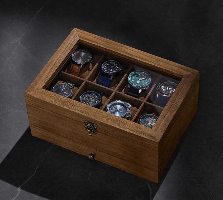Szkatułka /Kasetka/ drewniana na Zegarki /Kosmetyki /Biżuterię