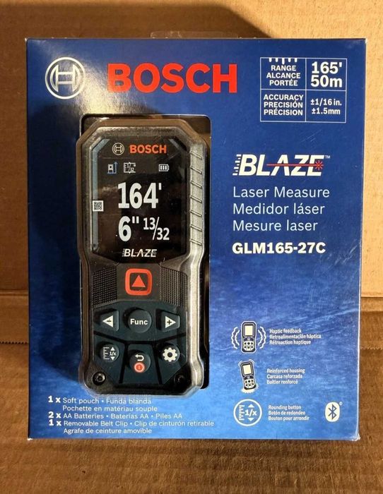 Лазерна рулетка дальномір BOSCH GLM165-27C