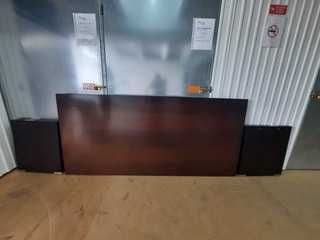 Mesa de reuniões em madeira Wengué