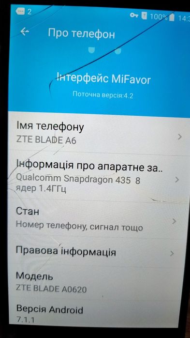 Мобільний телефон ZTE Blade A6 3/32gb