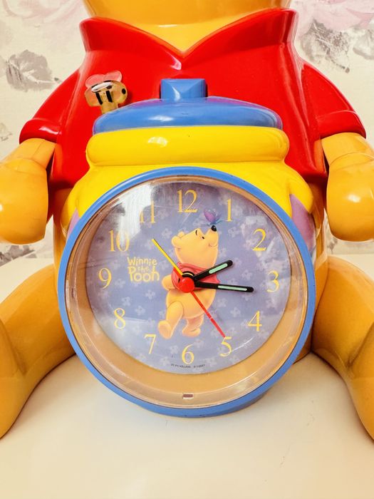 Duży zegar,skarbonka Kubuś Puchatek Disney