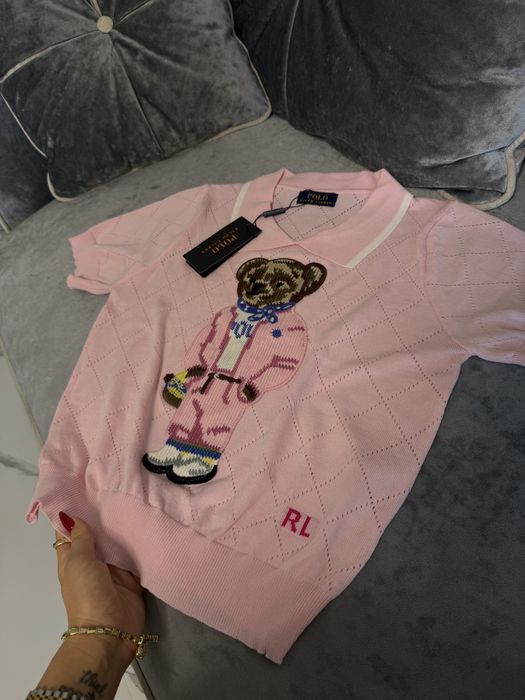 Поло футболка Ralph Lauren с мишкой