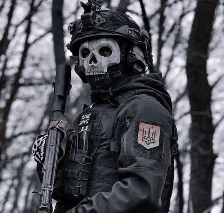Маска череп тактическая балаклава баф призрак Ghost Call of Duty