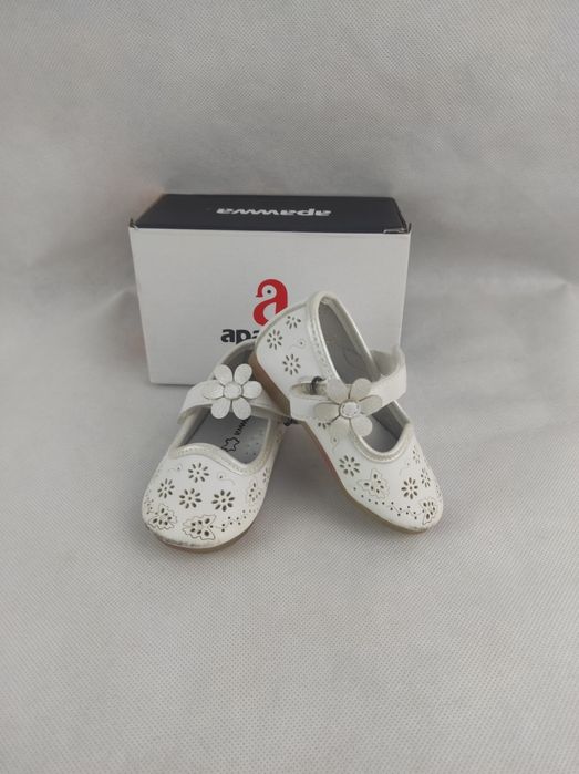 Dziecięce dziewczęce baleriny z kwiatkiem rozmiar 19