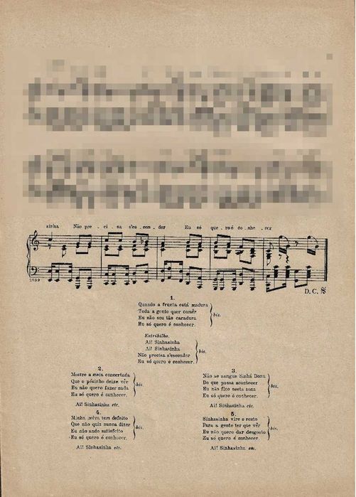 Partitura Histórica - Carnaval do Rio 1925