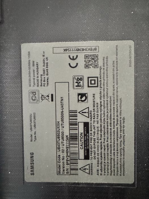 Telewizor samsung smart tv 43cale