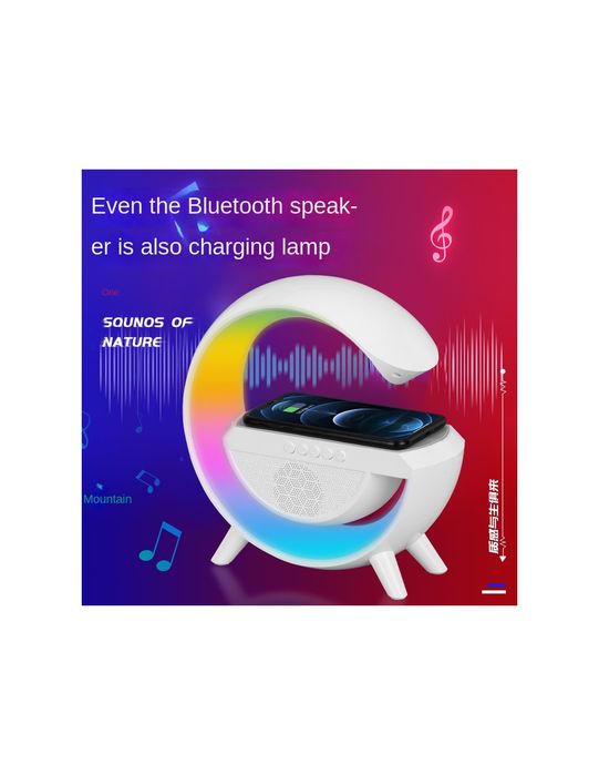 Candeeiro LED com Carregamento Wireless e Coluna Bluetooth BT-2301