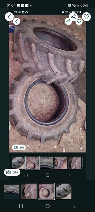 Pneus tractor usados