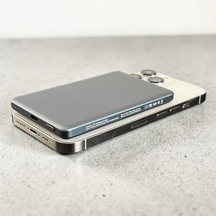 Повербанк MagSafe Ultra Slim Qi2 5000mAh 20w магнітний павербанк магсейф повербанк магсейф