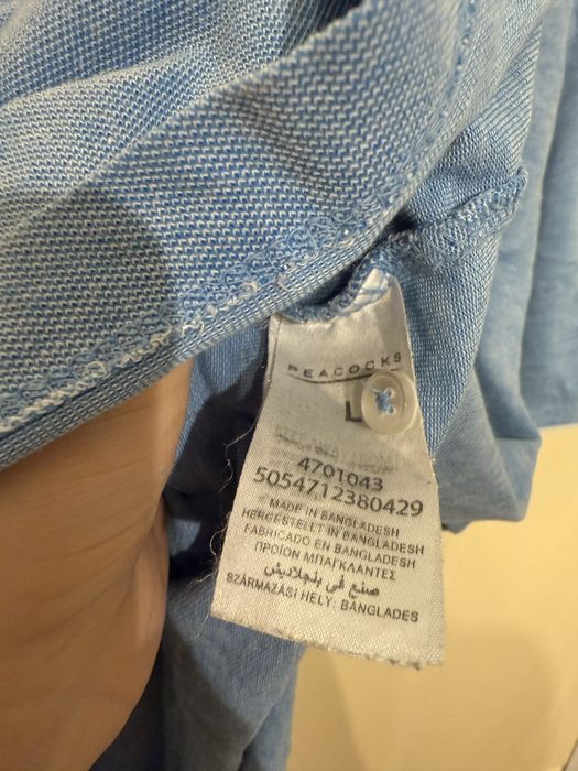 Koszulka męska lekko używana, rozmiar L z kołnierzykiem