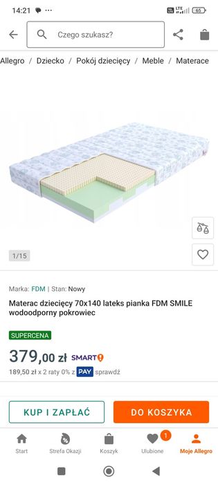 Łóżko dziecięce samochodzik 70x140