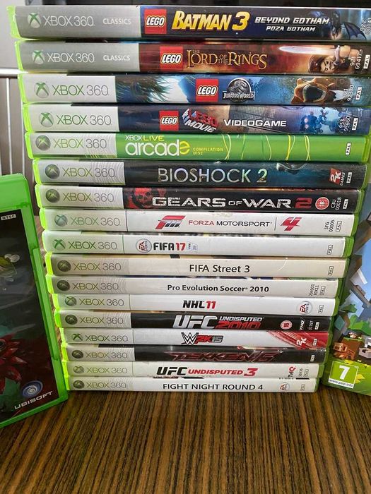 gry xbox 360 ! Minecraft, Lego, DANCE, UFC KINECT xbox 360 od 5zl
