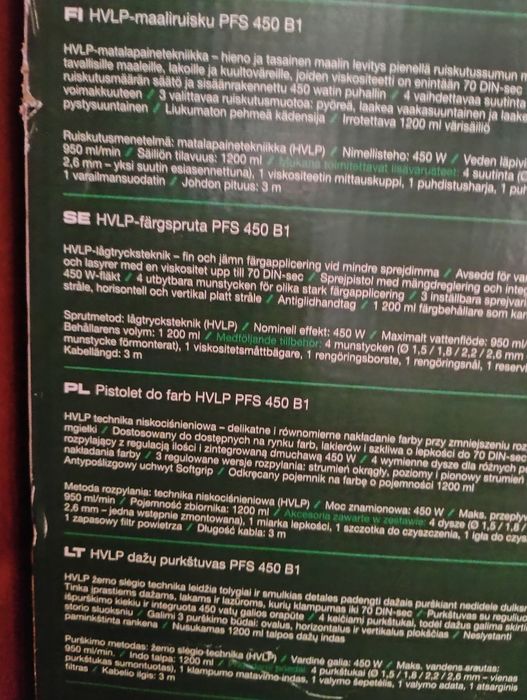 Pistolet do Farb Parkside jak nowy