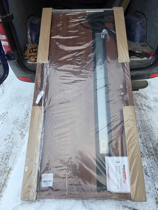 Drzwi zewnętrzne złoty dąb 90 lewe komplet nowe