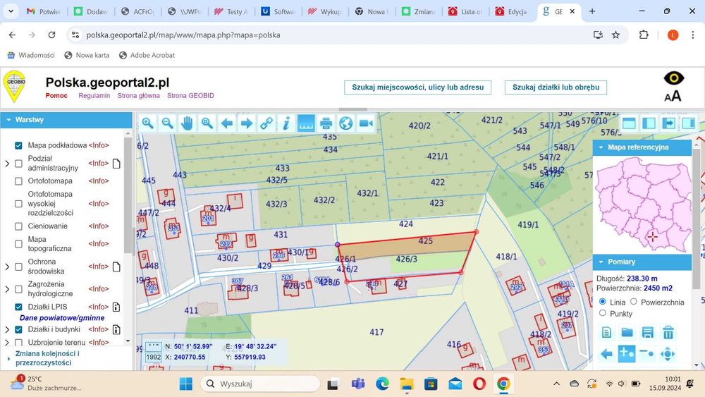 Działka budowlana 12 Ar Piekary , gmina Liszki