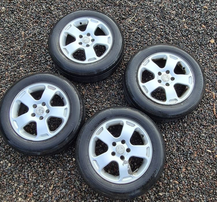 Felgi aluminiowe 16 cali 5x112 z oponami letnimi