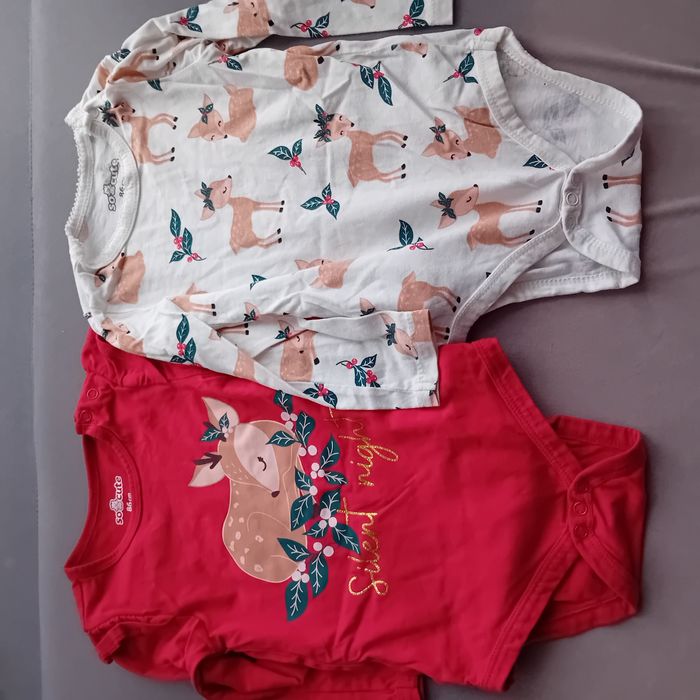 2 sztuki body świąteczne 86 marka Pepco