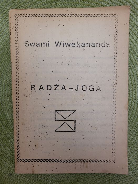 Swami Wiwekananda, Radża Joga. Manuskrypt. Unikat