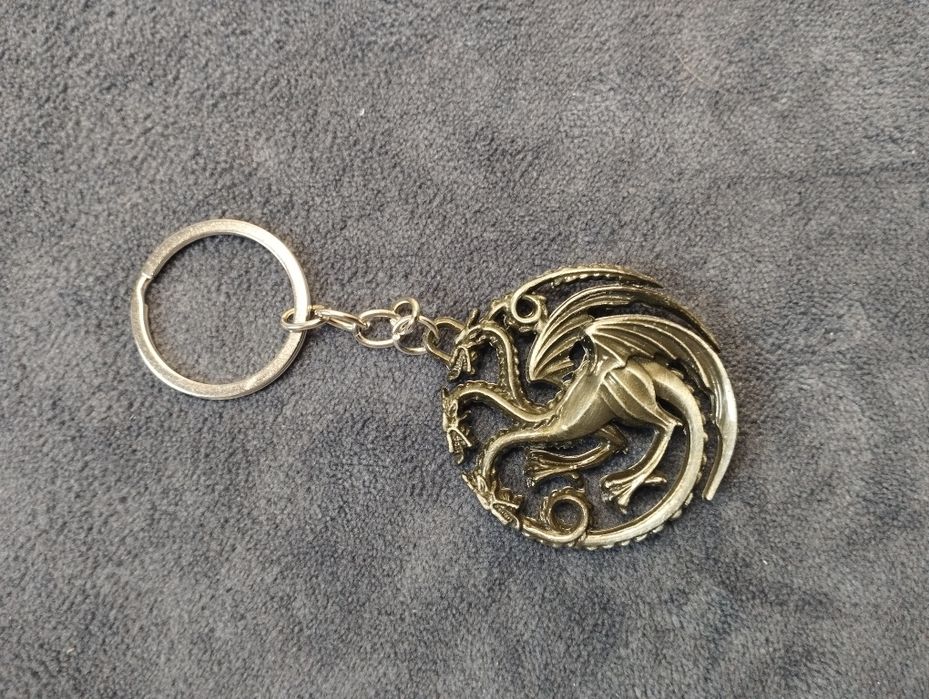 Brelok fire and blood Herb rodu Targaryen Gra o Tron