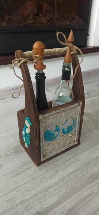 Деревянный декоративный ящик для вина