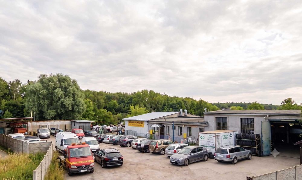 Kompleks komercyjno-przemysłowy ponad 2500 m² w Olsztynie