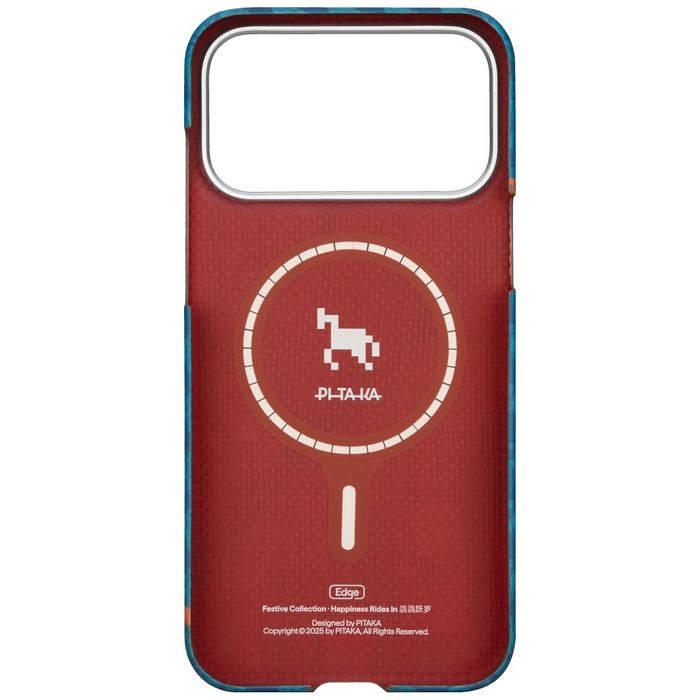 Etui PITAKA Happiness Rides Edge CaseMagSafe do iPhone 17 Pro indigo