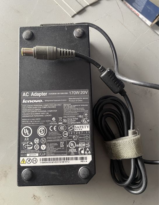 Zasilacz lenovo 170w /20 v
