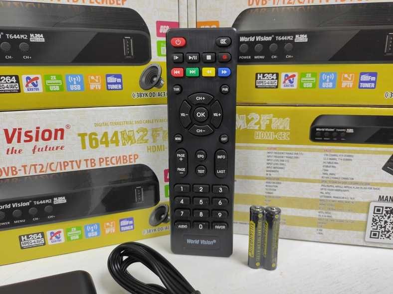 ‼️НОВА‼️Приставка Т2 ресивер тюнер World Vision T644M2 FM гарантія рік