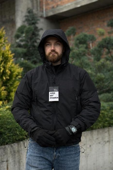 ЧОРНА Тактична військова чоловіча зимова куртка Call Dragon Level 7