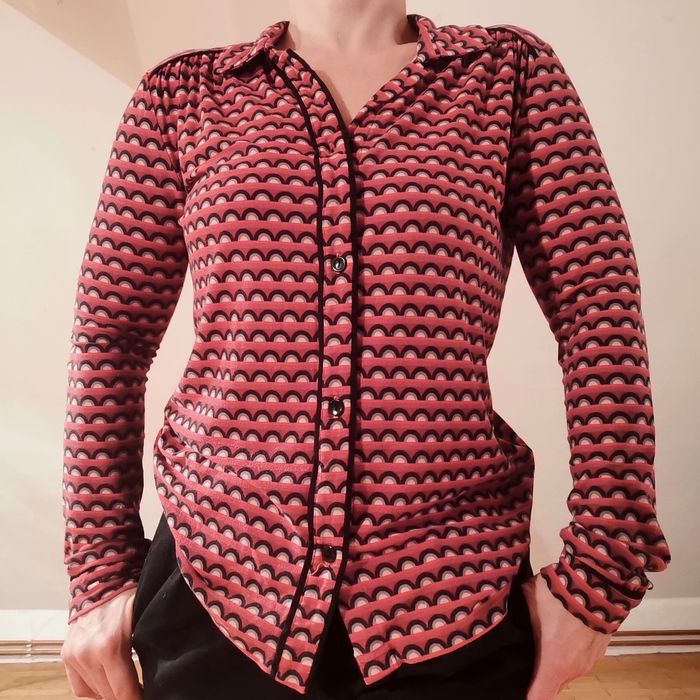Koszula vintage retro S/M dżersej